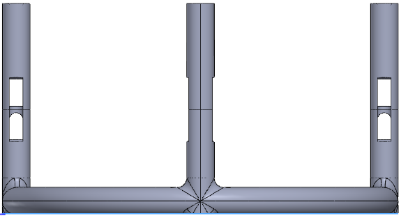 Diagram: Z-axis layer failure under side load versus reinforced z-anchor concept
