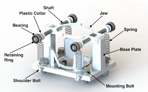 Egg jig assembly render